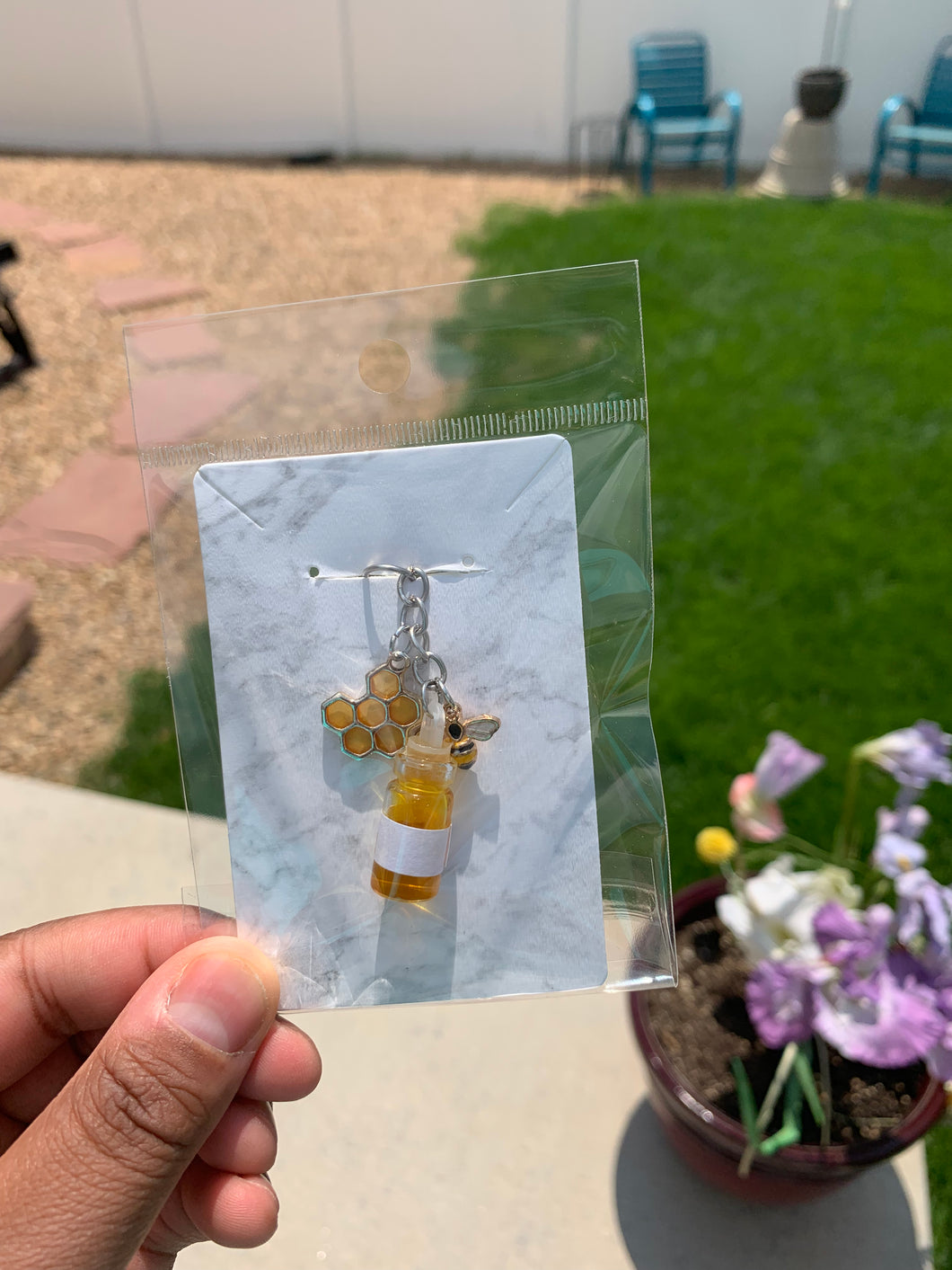 Honey Bee Keychain